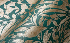 Emerald green and gold