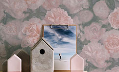Pink and gray