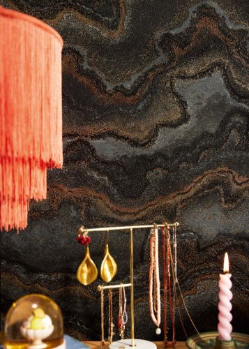 Livy Gris Foncé Doré 