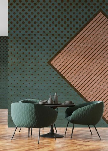 Amalric Vert Foncé Beige 