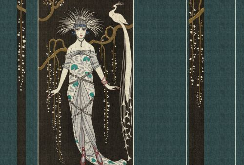 Pricilla Marron Crème Turquoise  - hover