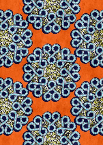 Aélis Orange Bleu Clair