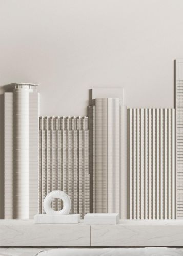 Cyprienne Gris Blanc 