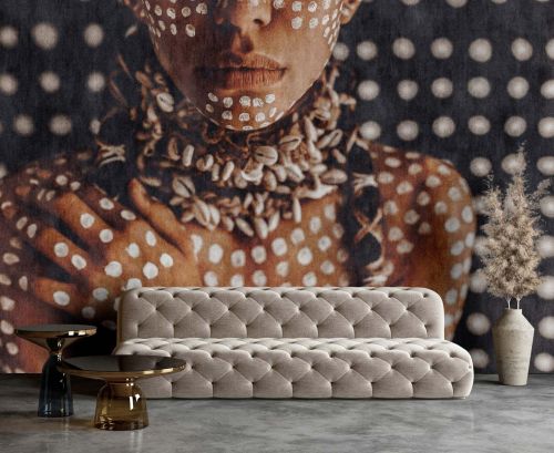 Aurelle Marron Blanc  - hover