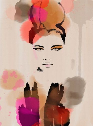 Isalène Beige Rose  - hover