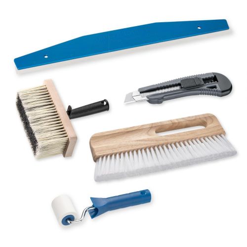 Kit papier peint avec brosse | 5 pièces