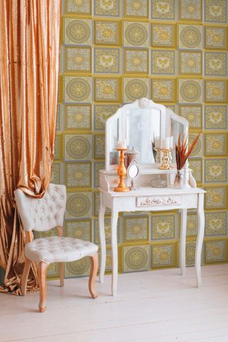 Versace — Bacchus Grey Yellow 
