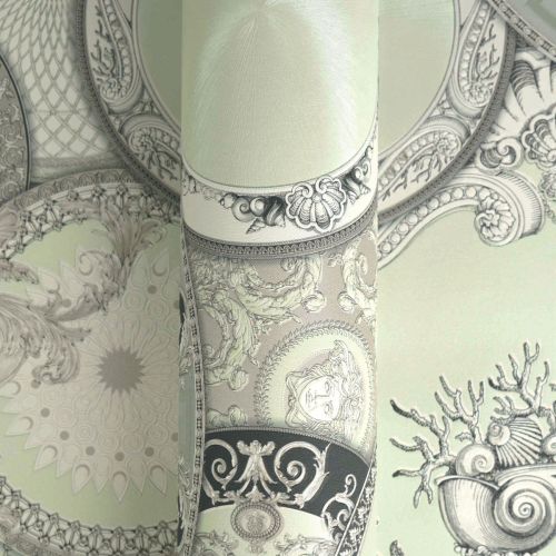 Versace — Satine Cream Green - hover