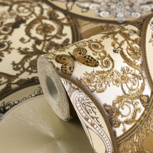 Versace — Satine Cream Gold - hover