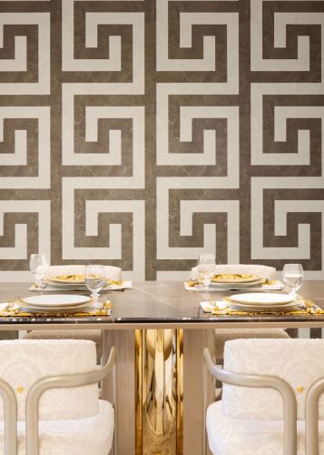 Versace — Enoe Cream Brown