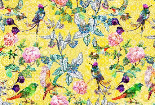 Anneliese Yellow Blue  - hover