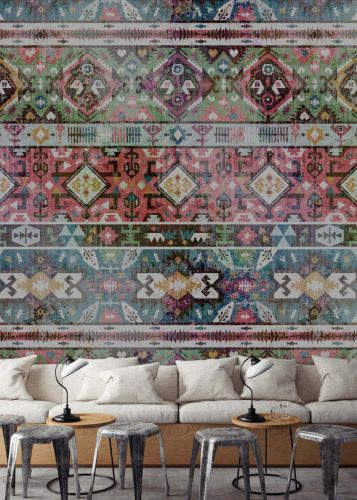 Heloise Multicolor Green Red