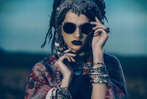 Mariella Blue Brown  - hover