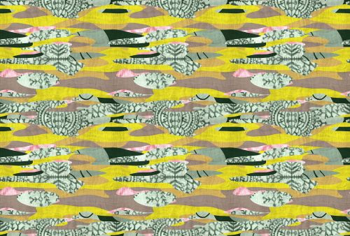 Moline Yellow Grey  - hover
