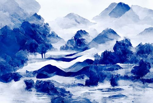 Basilia Bleu Blanc  - hover