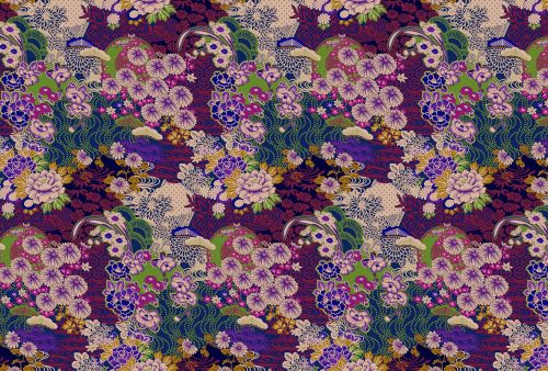 Leandra Cream Purple - hover